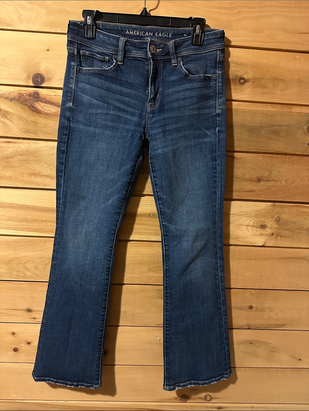American Eagle Outfitters Women's Size 6 Short Kick Boot Stretch Denim Jeans
